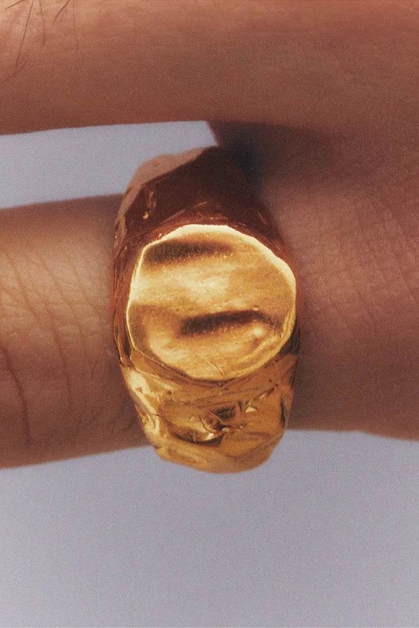 SELLO SOYE RING / 18K GOLD PLATED 925 STERLING SILVER