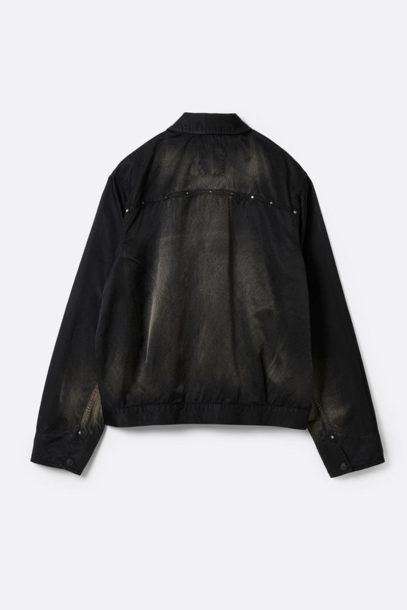 RUSTY SATIN SPORTS JACKET .15 / BLACK