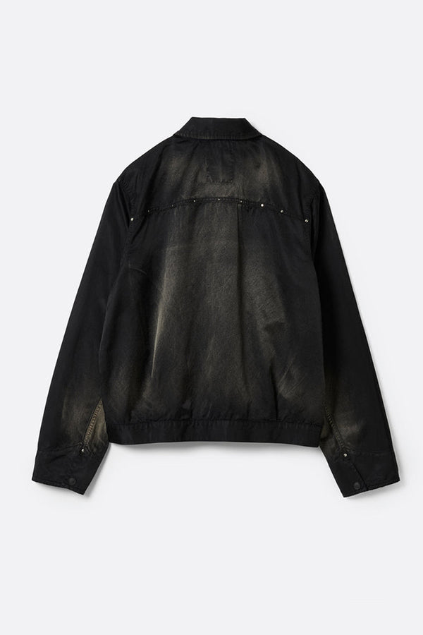 RUSTY SATIN SPORTS JACKET .15 / BLACK