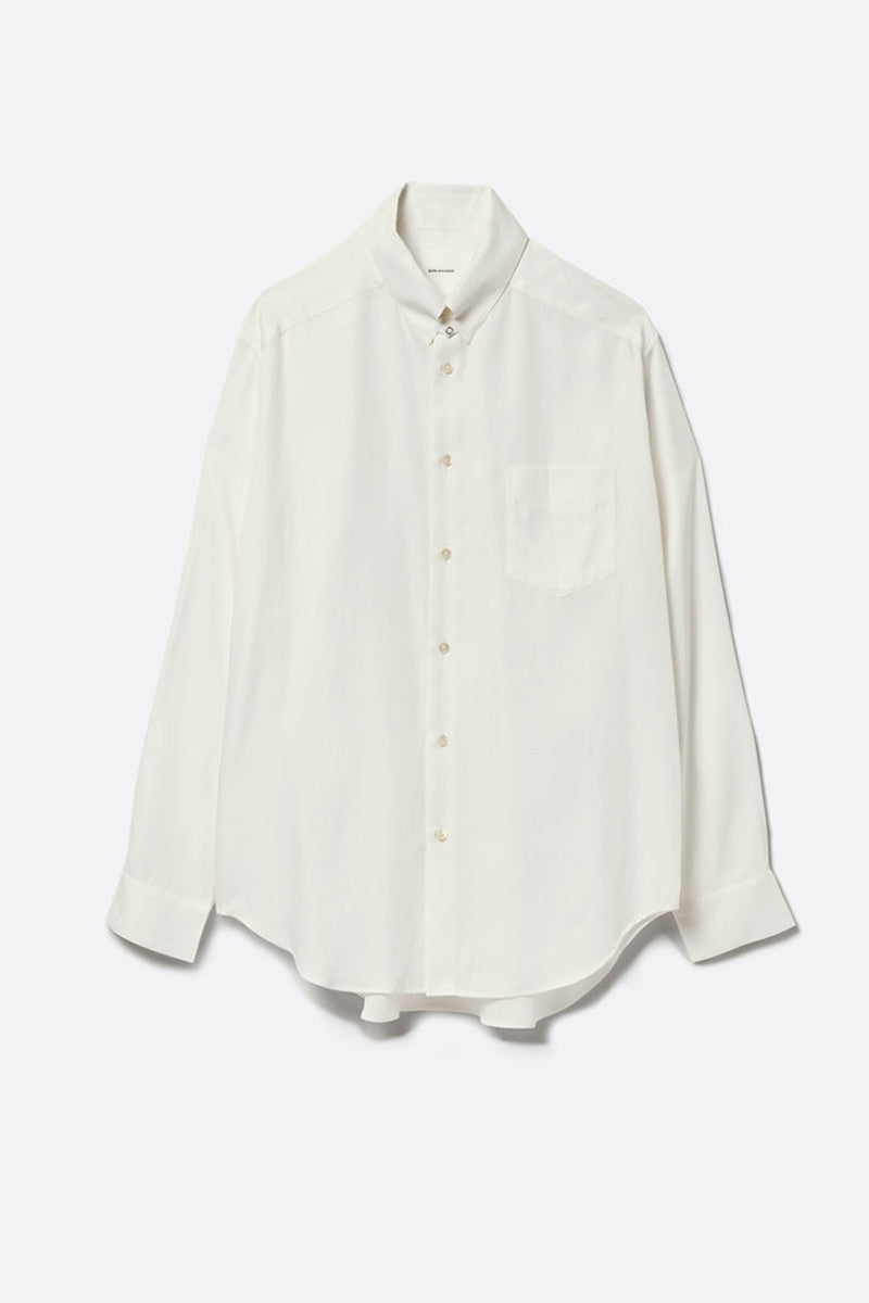 REGULAR FIT TAB COLLAR SHIRT / OFF WHITE