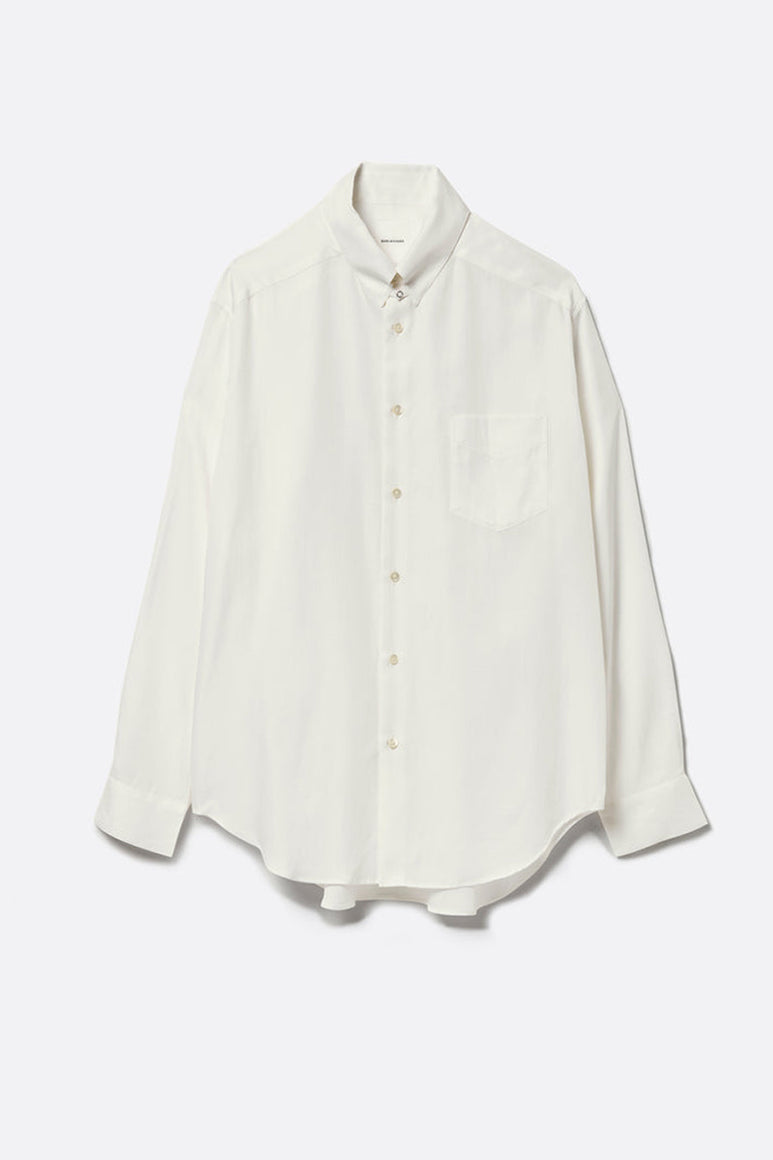 REGULAR FIT TAB COLLAR SHIRT / OFF WHITE