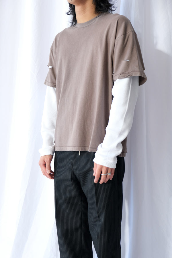 LAYER BOX TEE / HICKORY
