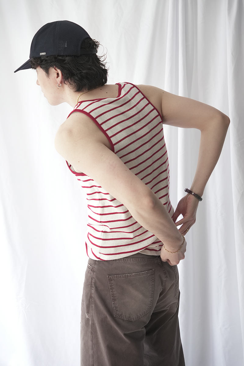 HARP TANKTOP / RED STRIPE
