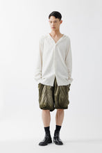 Load image into Gallery viewer, SILK LINEN HOODED SHIRT .15 / OFF WHITE