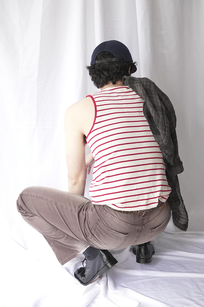 HARP TANKTOP / RED STRIPE