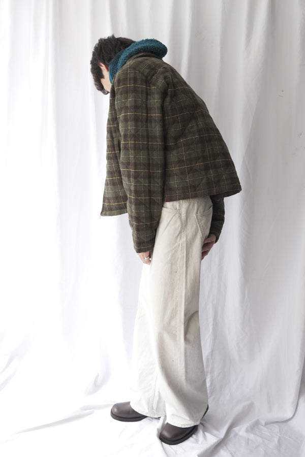 PHIL QUILTING JACKET / GREEN CHECK