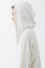Load image into Gallery viewer, SILK LINEN HOODED SHIRT .15 / OFF WHITE