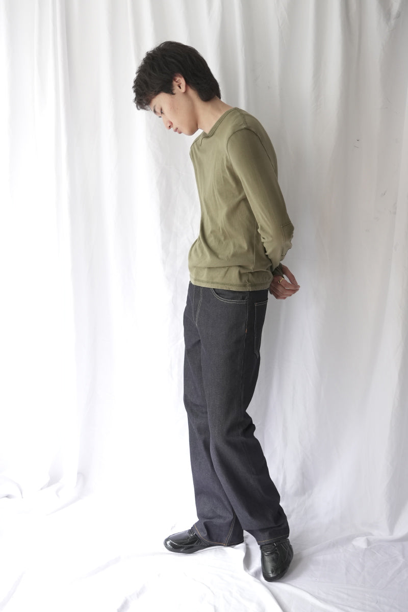 THEO PATCHWORK TOP / GREEN