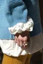 Load image into Gallery viewer, OVERSIZED SILK SCRUNCHIE / WHITE