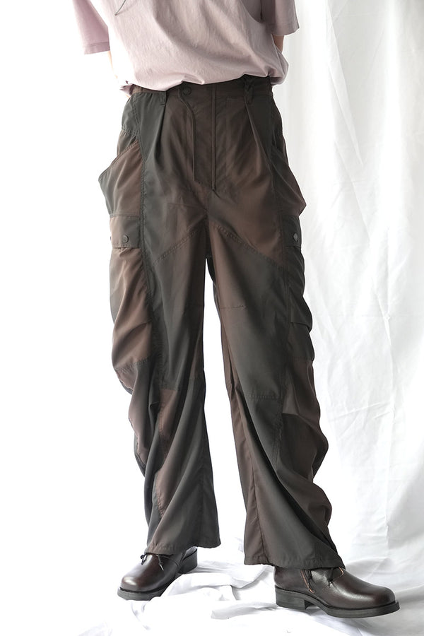 KIVULI PRINT BANANA CUTTING PANTS .15 / DARK BROWN