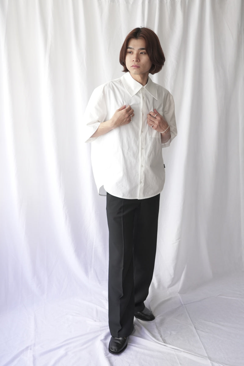 WAYLON SHIRT / WHITE FINE POPLIN