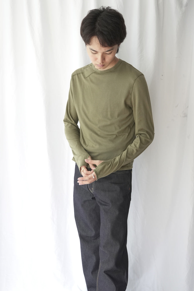 THEO PATCHWORK TOP / GREEN