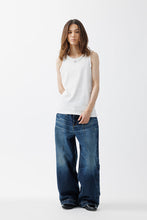 画像をギャラリービューアに読み込む, LOGO PRINT RIB TANKTOP .15 / WHITE