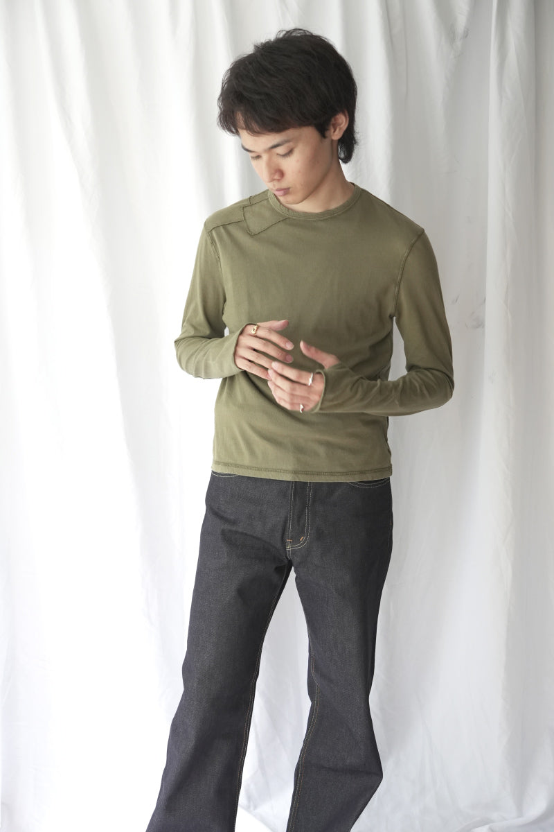 THEO PATCHWORK TOP / GREEN