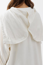 Load image into Gallery viewer, SILK LINEN HOODED SHIRT .15 / OFF WHITE