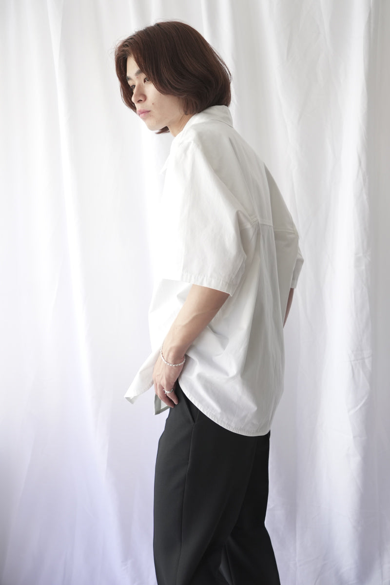 WAYLON SHIRT / WHITE FINE POPLIN