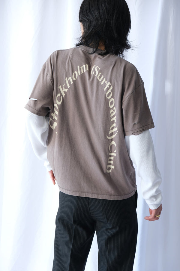 LAYER BOX TEE / HICKORY