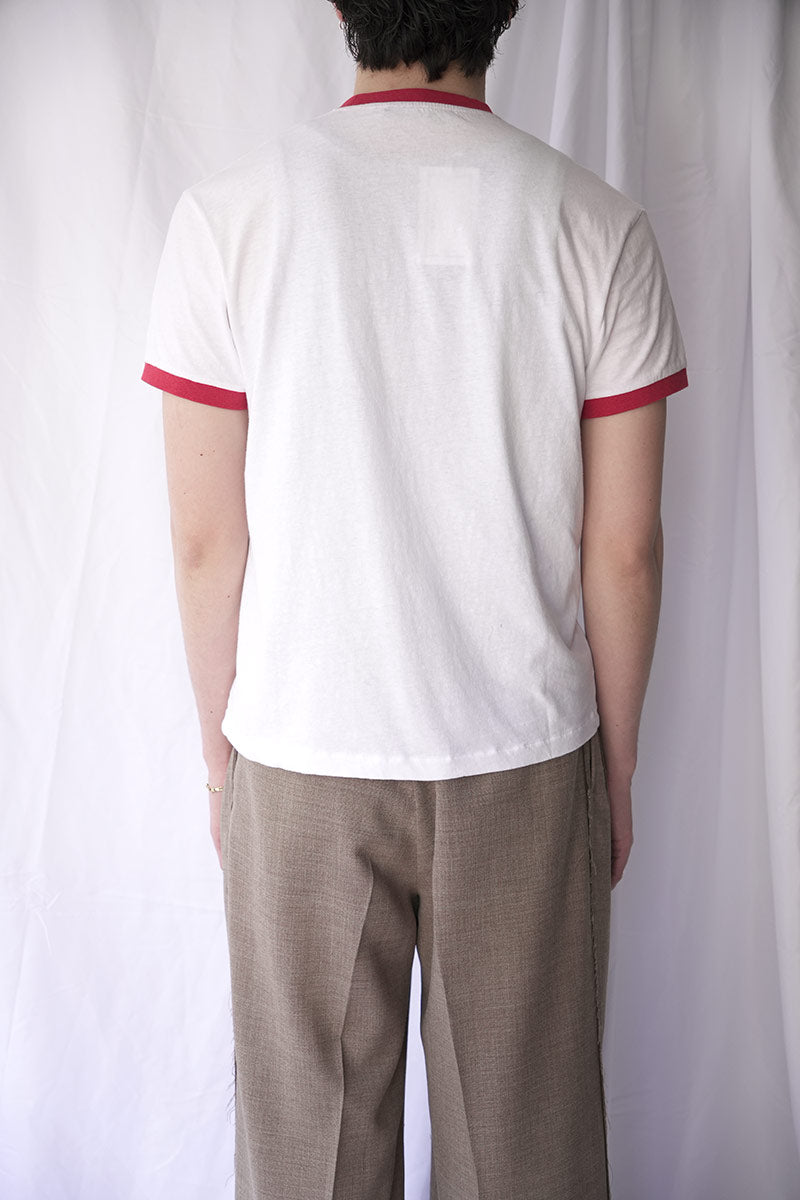 RINGER TEE / WHITE
