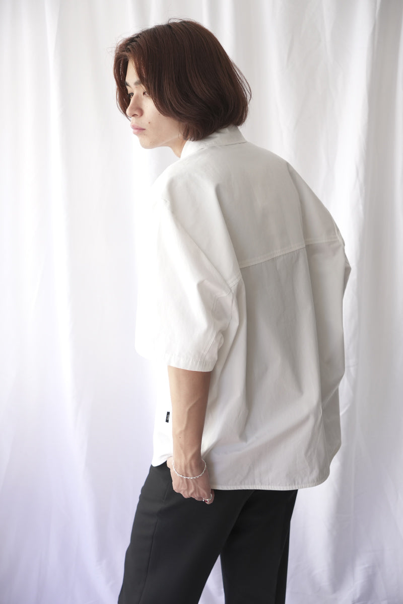 WAYLON SHIRT / WHITE FINE POPLIN
