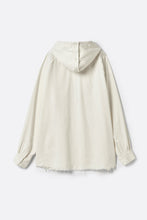 Load image into Gallery viewer, SILK LINEN HOODED SHIRT .15 / OFF WHITE