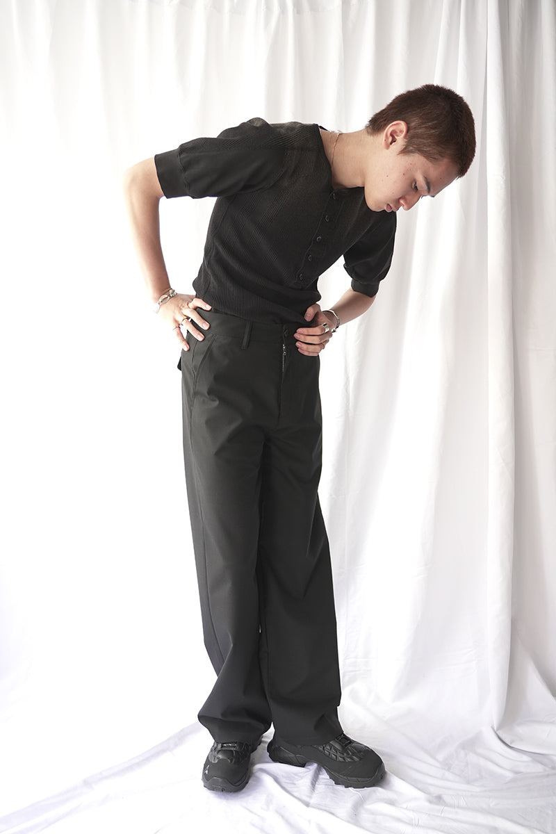 WIND TROUSERS / BLACK SUIT 