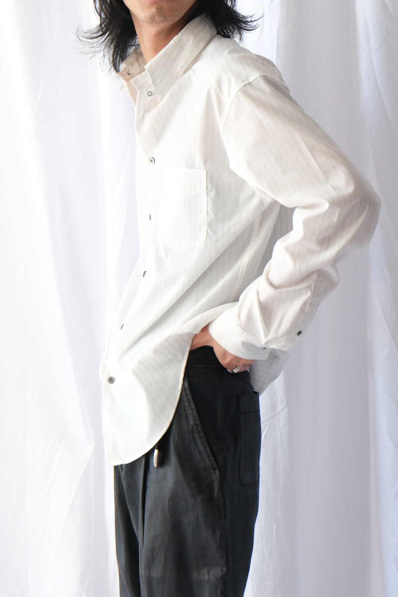 REGULAR FIT TAB COLLAR SHIRT / WHITE ST