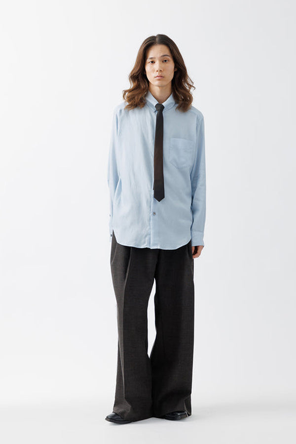 KIVULI PRINT NARROW TIE .15 / DARK BROWN