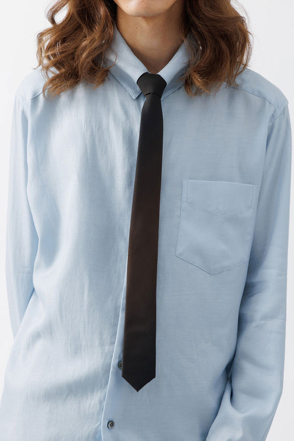 KIVULI PRINT NARROW TIE .15 / DARK BROWN