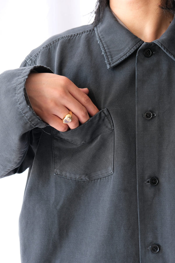 CLUB OVERSHIRT / WASHED BLACK