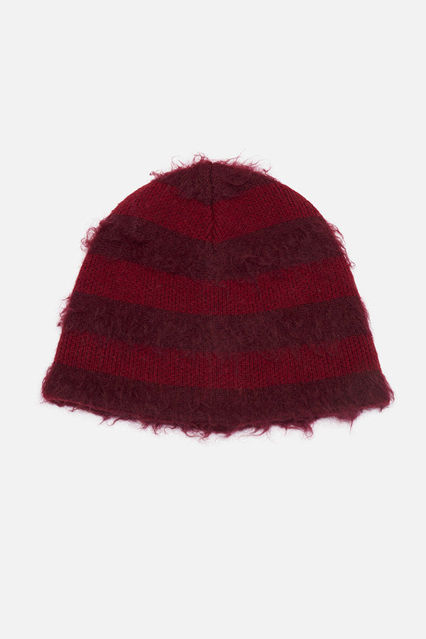 GAS REVERSIBLE BEANIE / RED STRIPE [20%OFF]