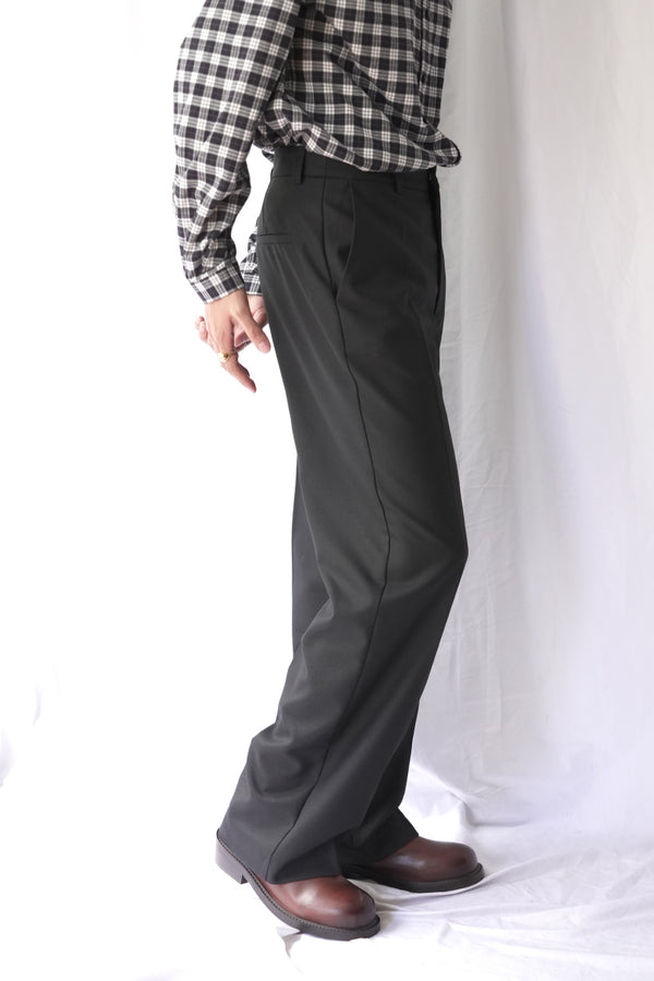 JEON TROUSER / FINE BLACK WOOL