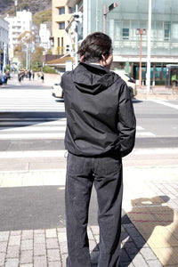 RAIN JACKET WAXED COTTON / BLACK [神戸店]