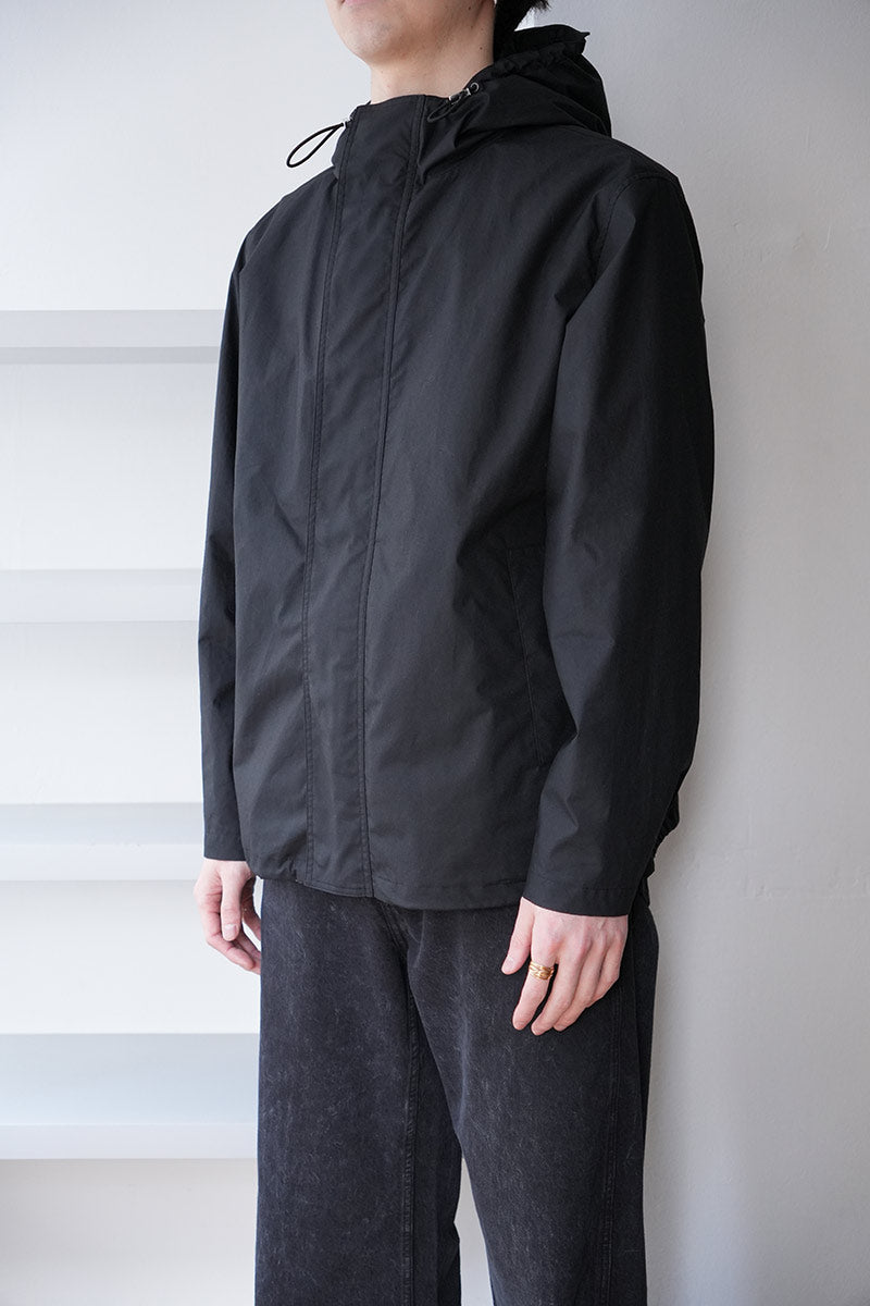 RAIN JACKET WAXED COTTON / BLACK [Kobe Store]