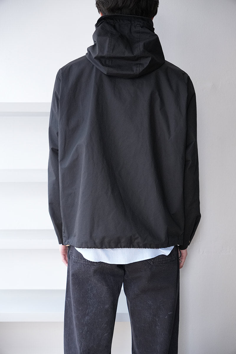 RAIN JACKET WAXED COTTON / BLACK [Kobe Store]