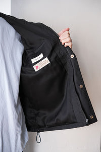 RAIN JACKET WAXED COTTON / BLACK [神戸店]