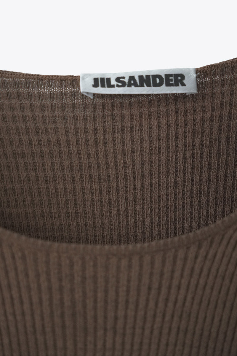 JIL SANDER | MADE IN ITALY S/S SILK KNIT TOPS [USED]