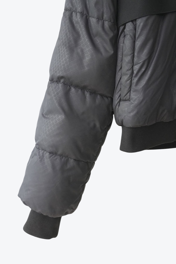 ADIDAS/STELLA MCCARTNEY | DOUBLE ZIP CROPPED PUFF JACKET [USED]