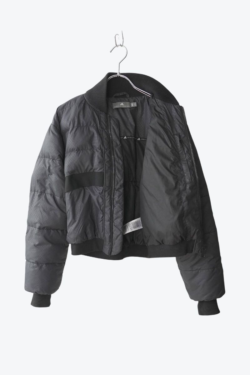 GANNI | CROPPED NYLON MA-1 JACKET [USED]