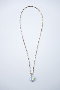 POSY CHOKER BLUE / GOLD PLATED