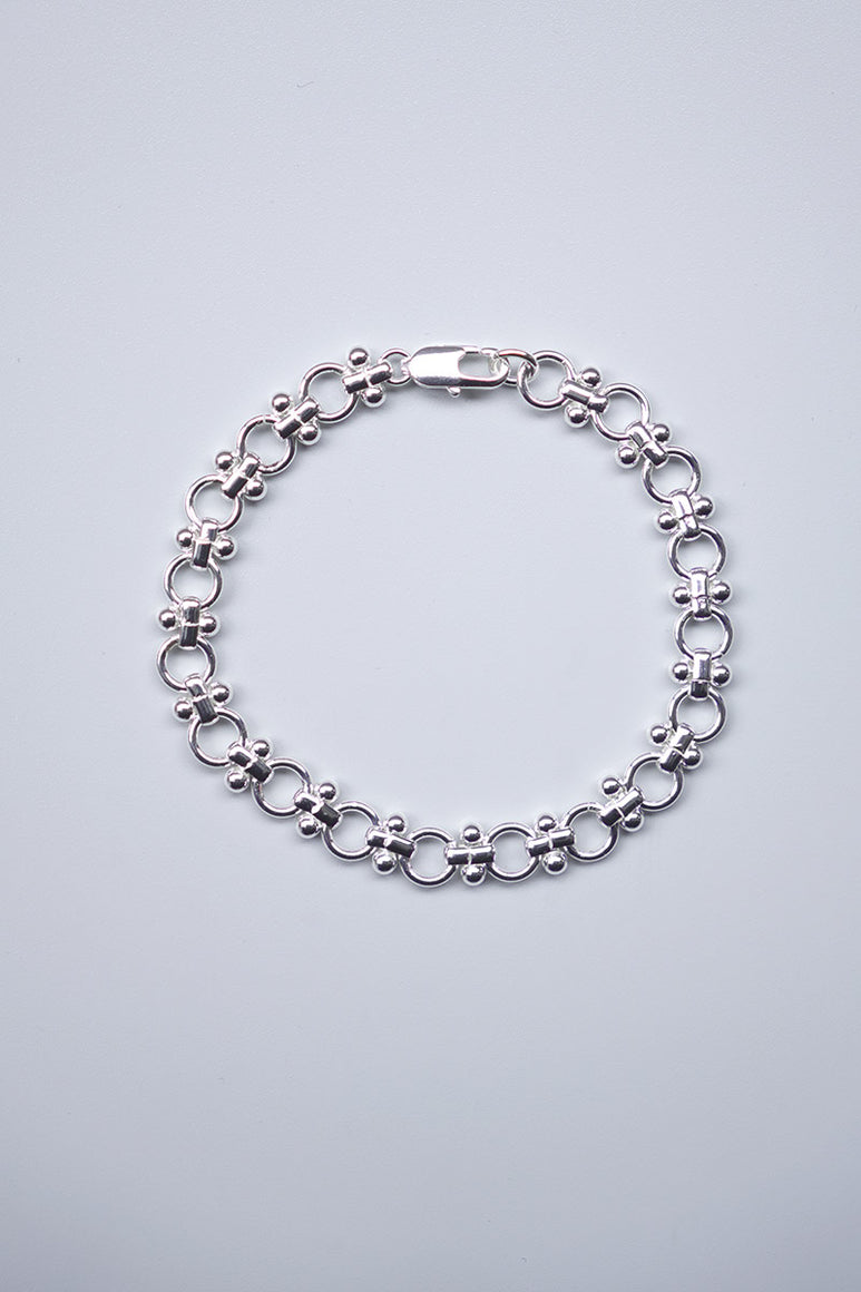 SUN BRACELET / SILVER PLATED BRASS