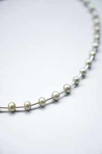 BONAR CLASP CHOKER GREEN / STERLING SILVER