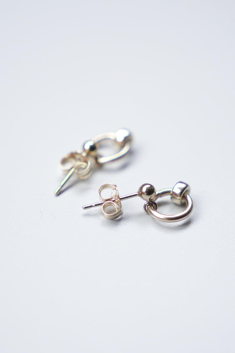 JULY STUD EARRINGS / 14K GOLD FILLED