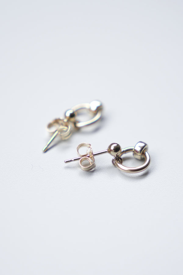 JULY STUD EARRINGS / 14K GOLD FILLED