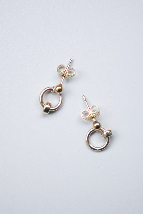 JULY STUD EARRINGS / 14K GOLD FILLED