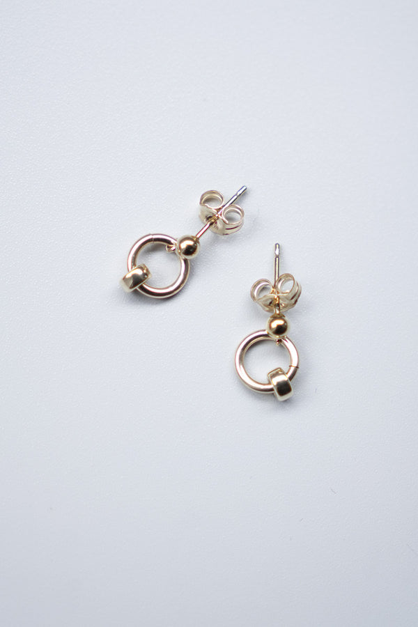 JULY STUD EARRINGS / 14K GOLD FILLED