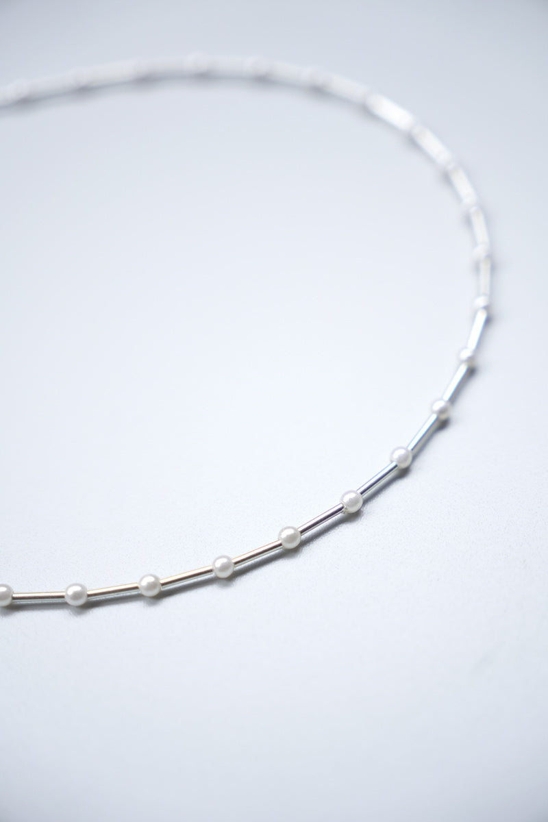 POSY CHOKER SPACE CADET / STERLING SILVER
