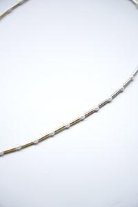 POSY CHOKER BLUE / GOLD PLATED