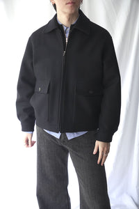 THE CLASIK | FLIGHT JACKET W/S/C MELTON / NAVY ウールメルトン