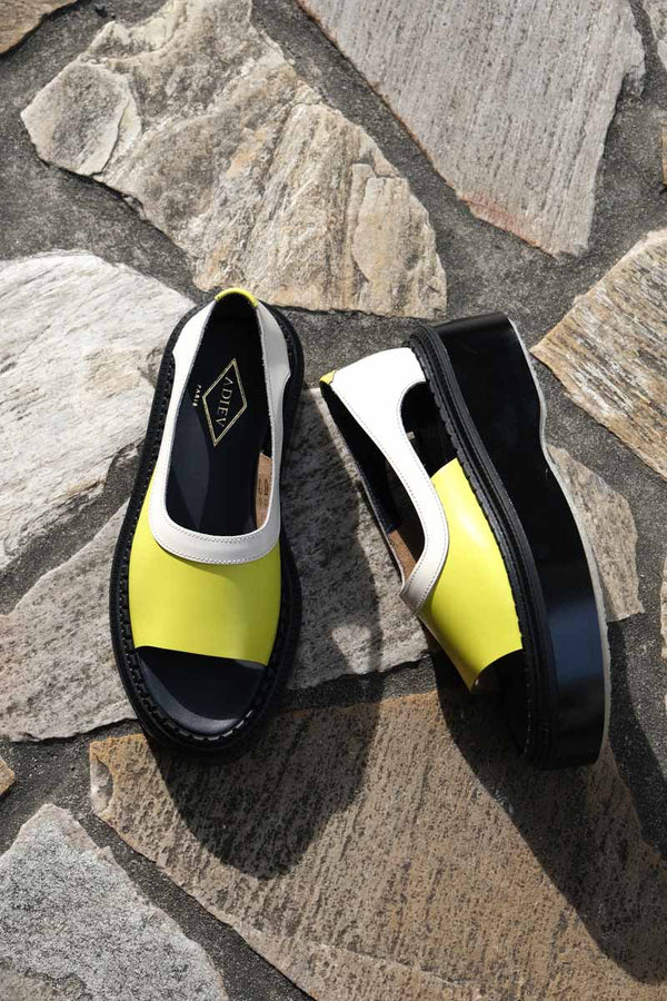 TYPE 201 SANDAL RUBBER SOLE / IVORY LEMON [50%OFF]