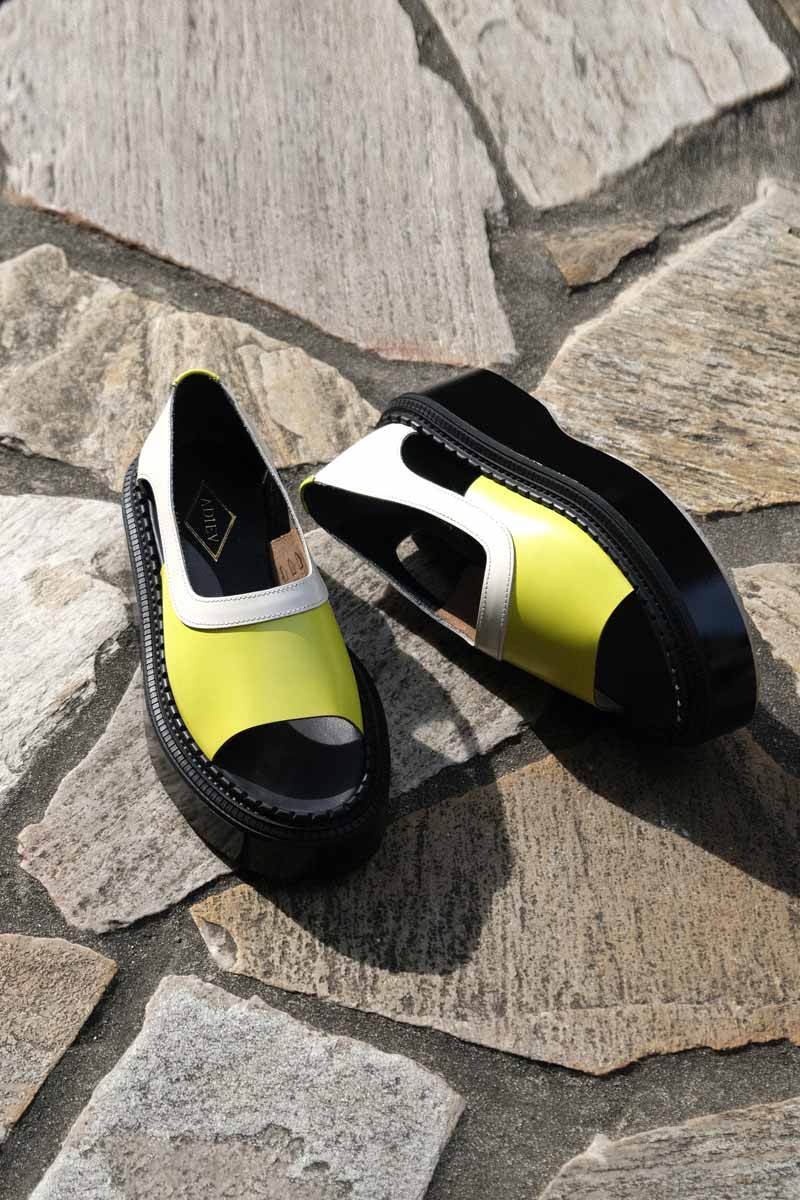 TYPE 201 SANDAL RUBBER SOLE / IVORY LEMON [50%OFF]